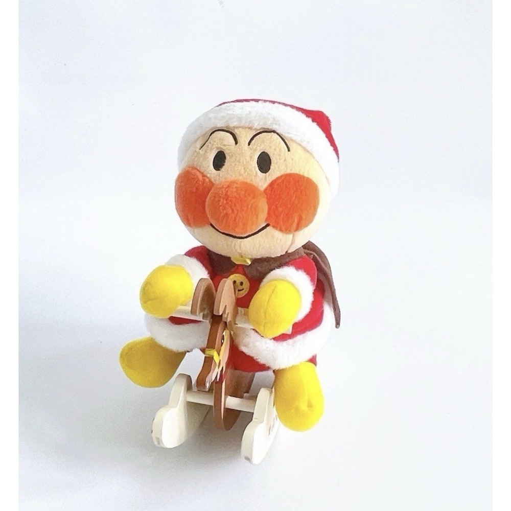 Vintage Anpanman Christmas Rocking Horse Japanese Superhero Anime Excellent